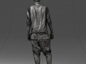 man in white t-shirt 0206 3d print ready 3D Print Model