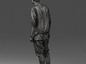 man in white t-shirt 0206 3d print ready 3D Print Model