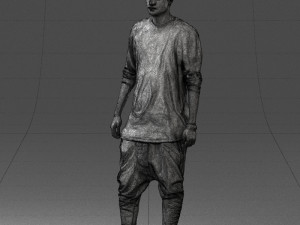 man in white t-shirt 0206 3d print ready 3D Print Model
