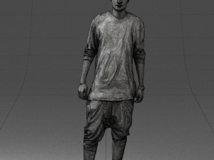 man in white t-shirt 0206 3d print ready 3D Print Model