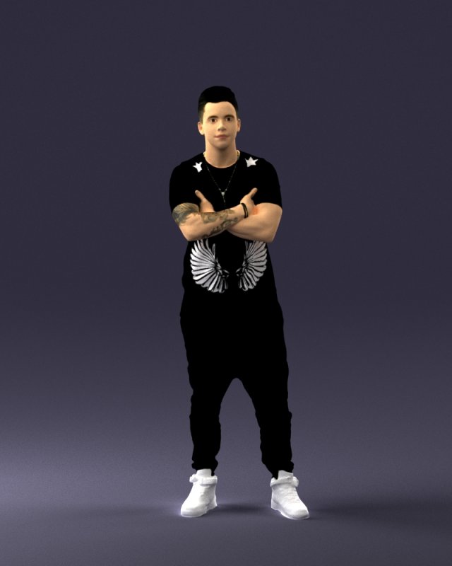 man in pose 0207 3D Model .c4d .max .obj .3ds .fbx .stl .blend 