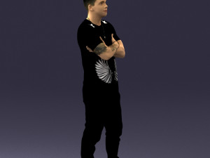man in pose 0207 3D Model