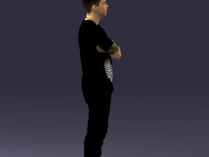 man in pose 0207 3D Model