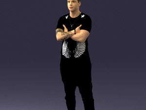 man in pose 0207 3D Model