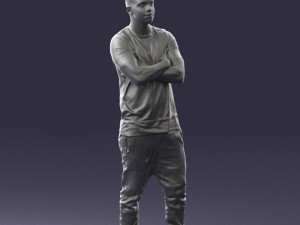 man in pose 0207 3D Model