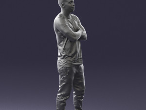 man in pose 0207 3D Model