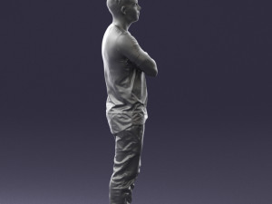 man in pose 0207 3D Model