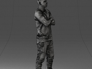 man in pose 0207 3D Model