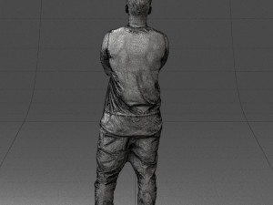 man in pose 0207 3D Model