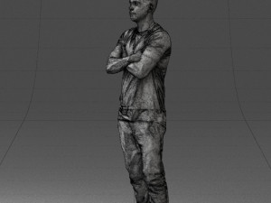 man in pose 0207 3D Model