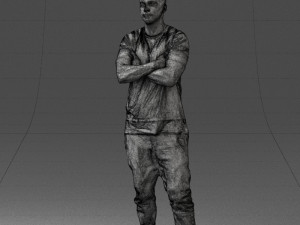 man in pose 0207 3D Model