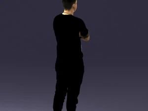 000543 Confident Streetwear Man with Tattoos Urban Male Character 3d print ready 3D Print Model