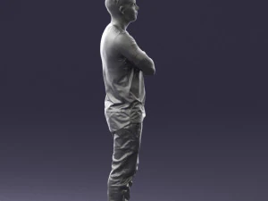 000543 Confident Streetwear Man with Tattoos Urban Male Character 3d print ready 3D Print Model