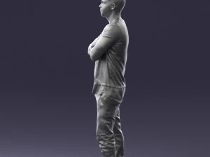 000543 Confident Streetwear Man with Tattoos Urban Male Character 3d print ready 3D Print Model