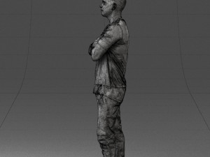 man in pose 0207 3d print ready 3D Print Model