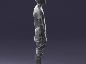 000544 Young Casual Streetwear Man Teen Male Character 3D Model