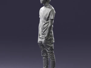 000544 Young Casual Streetwear Man Teen Male Character 3D Model