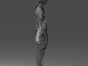 000544 Young Casual Streetwear Man Teen Male Character 3D Model