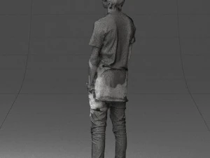 000544 Young Casual Streetwear Man Teen Male Character 3D Model