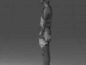 000544 Young Casual Streetwear Man Teen Male Character 3D Model