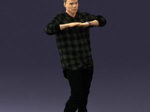 man in pose 0209 3d print ready Model Cetak 3D