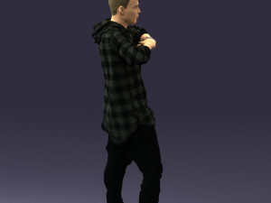 man in pose 0209 3d print ready Model Cetak 3D