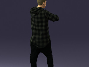 man in pose 0209 3d print ready Model Cetak 3D