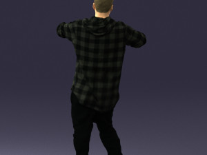 man in pose 0209 3d print ready Model Cetak 3D
