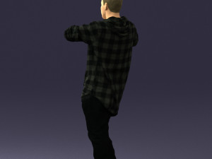 man in pose 0209 3d print ready Model Cetak 3D