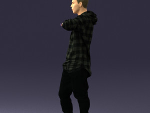 man in pose 0209 3d print ready Model Cetak 3D