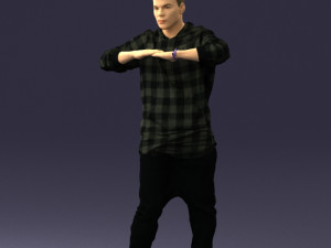 man in pose 0209 3d print ready Model Cetak 3D