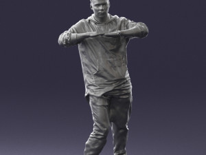 man in pose 0209 3d print ready Model Cetak 3D