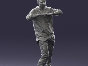 man in pose 0209 3d print ready Model Cetak 3D