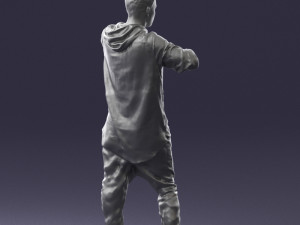 man in pose 0209 3d print ready Model Cetak 3D