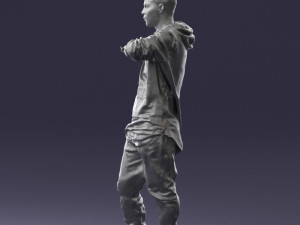 man in pose 0209 3d print ready Model Cetak 3D