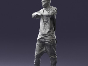 man in pose 0209 3d print ready Model Cetak 3D