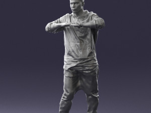 man in pose 0209 3d print ready Model Cetak 3D