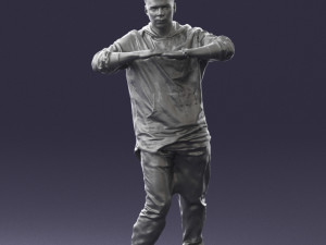 man in pose 0209 3d print ready Model Cetak 3D