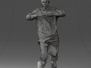 man in pose 0209 3d print ready Model Cetak 3D