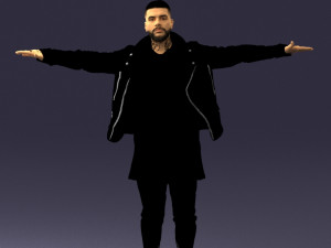 man in black dress0212 3D Model