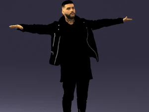 man in black dress0212 3D Model