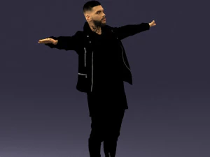 man in black dress0212 3D Model