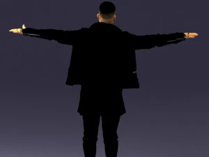man in black dress0212 3D Model