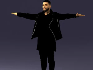 man in black dress0212 3D Model