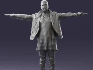man in black dress0212 3D Model
