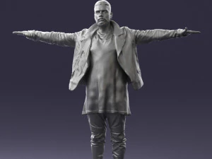 man in black dress0212 3D Model