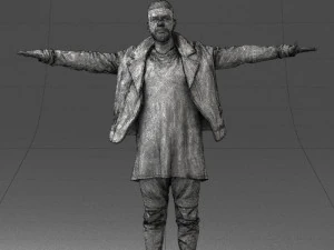 man in black dress0212 3D Model