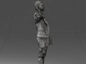 man in black dress0212 3D Model