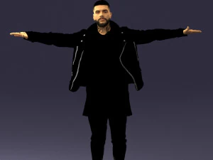 man in black dress 0212 3d print ready 3D Print Model