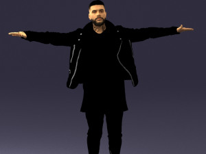 man in black dress 0212 3d print ready 3D Print Model